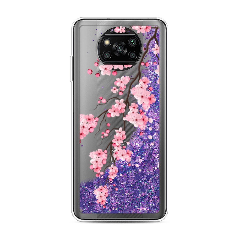 

Чехол Awog на Poco X3/X3 Pro "Розовая сакура", Разноцветный, 310692-1