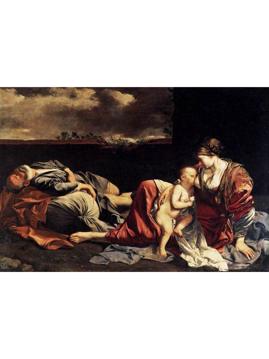 

Постер DRABS A2 Орацио Джентилески Rest on the Flight into Egypt