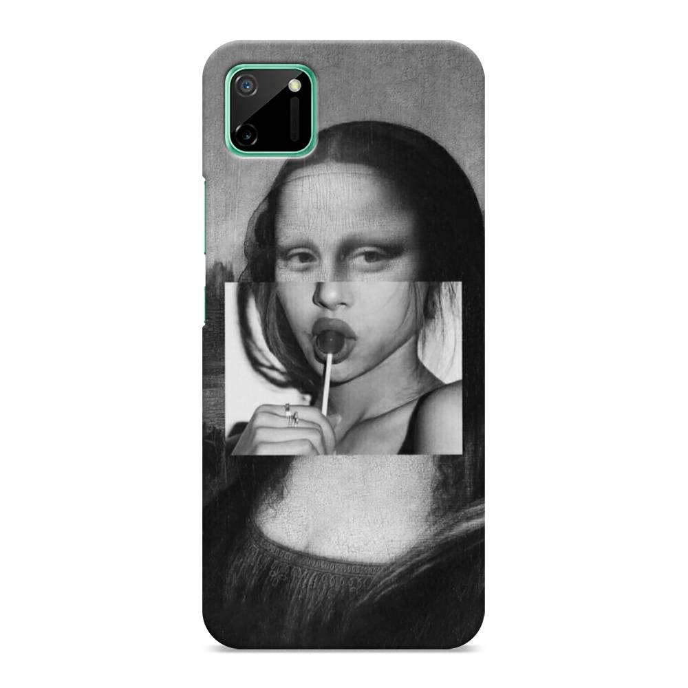 

Пластиковый чехол "Mona Lisa sucking lollipop" на Realme C11, 253820-7