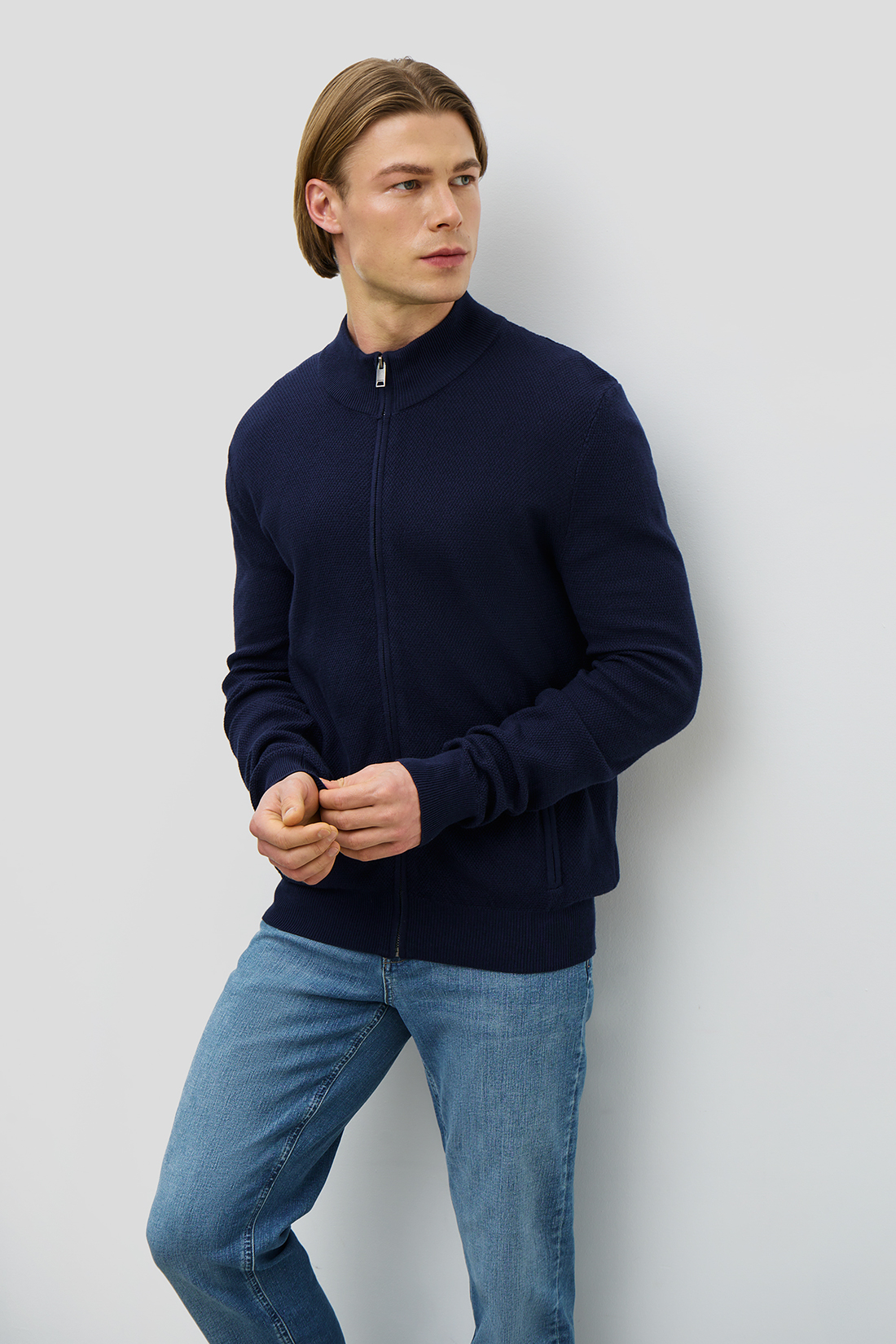 

Кардиган мужской Baon B6423002 синий 2XL, B6423002