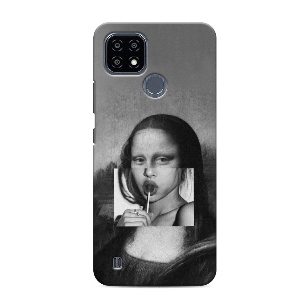 

Пластиковый чехол "Mona Lisa sucking lollipop" на Realme C21Y, 256820-7