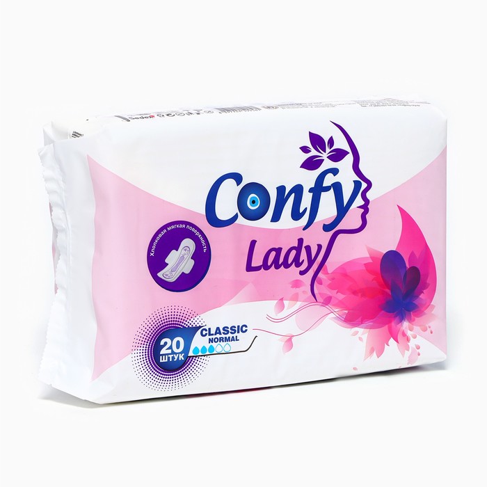 Прокладки Confy Lady Classic normal, 20 шт тена lady прокладки урологические слим экстра плюс 8 шт