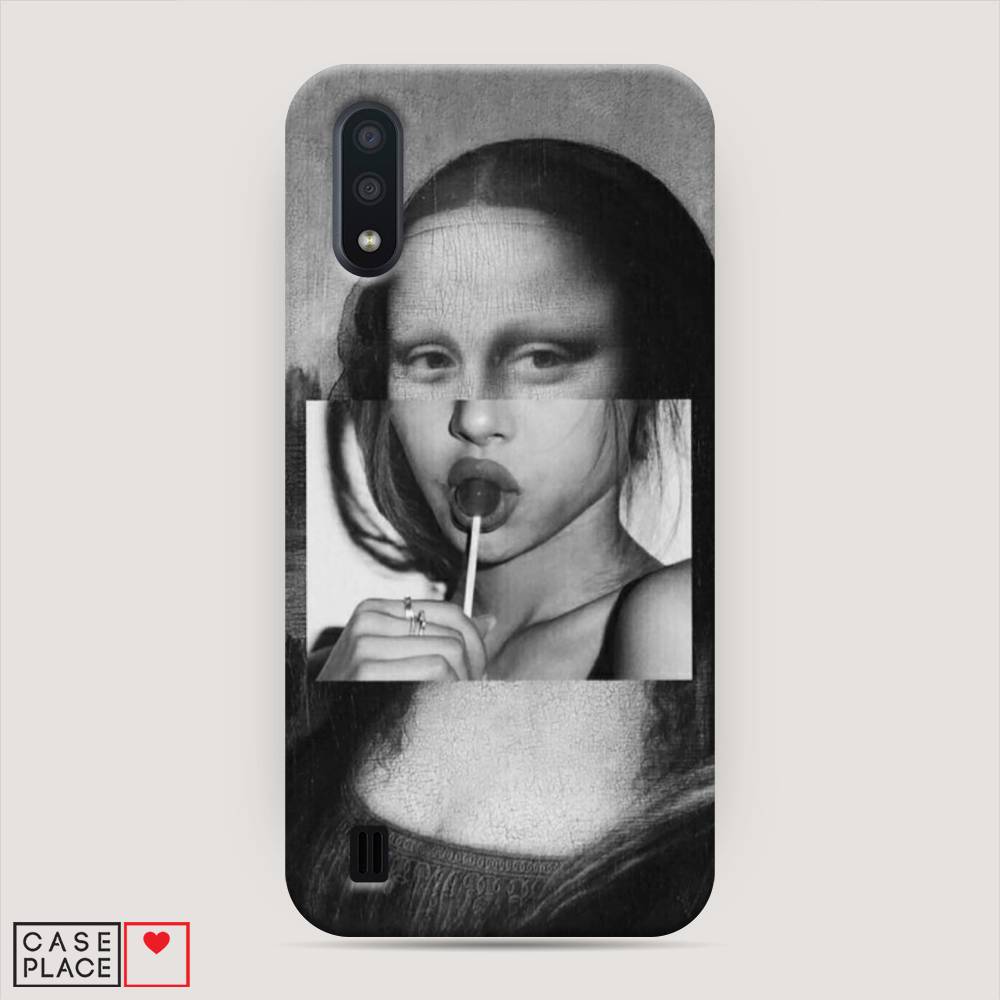 

Пластиковый чехол "Mona Lisa sucking lollipop" на Samsung Galaxy A01
