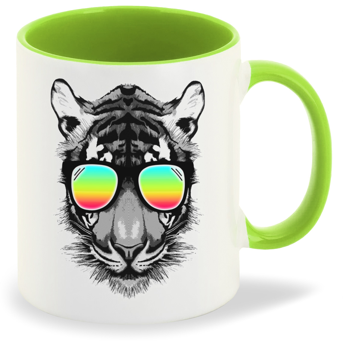 

Кружка CoolPodarok Тигр в радужных очках, Тигр в радужных очках