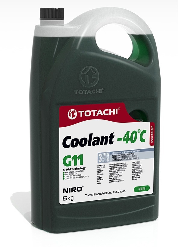 фото Антифриз totachi niro coolant green -40c g11 5кг 4589904526817 43205 totachi арт. 43205