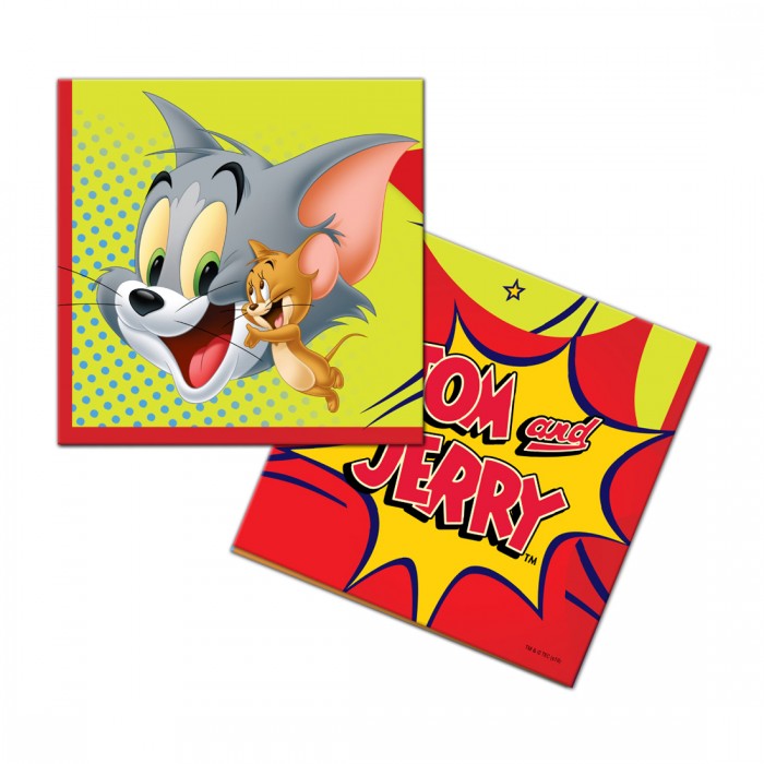 

Салфетки бумажные ND Play Tom&Jerry трехслойные, 12 штук 286139