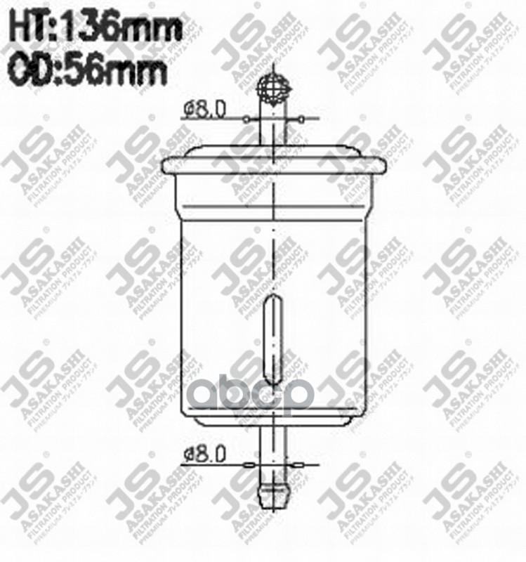 

Фильтр Топливный Js Asakashi Fs9090 Sz Escudo/Vitara 97-, Grand Vitara H25a 98-04-05, J20a