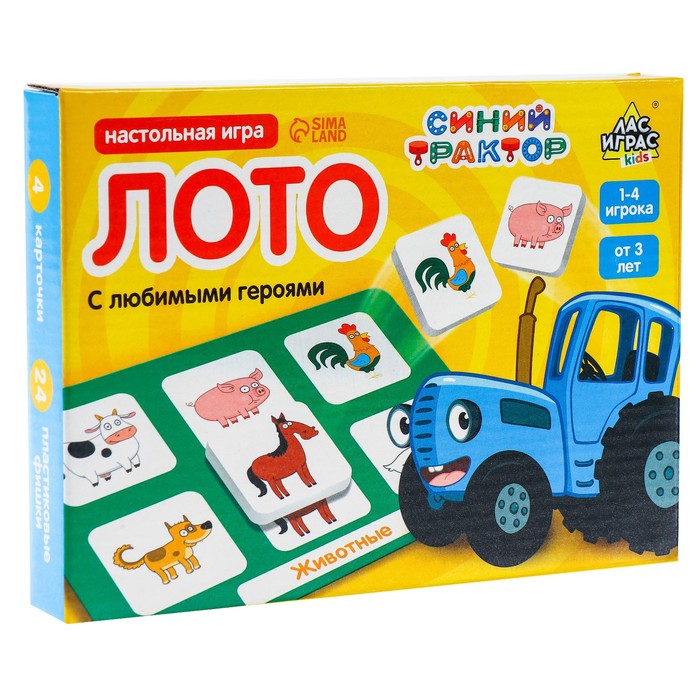 

Лото «Для малышей» по методике Г. Домана, Синий трактор
