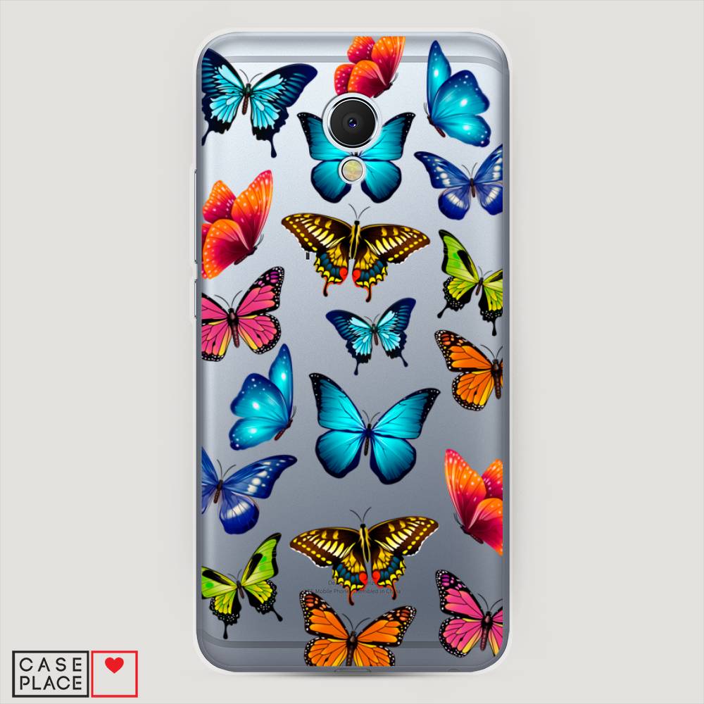 фото Чехол awog "разные бабочки" для meizu mx6
