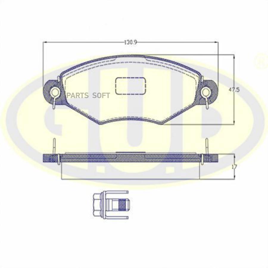 

К-Т Колодки Пер Cit Xsara/Pgt 206/306 1.4-1.9Td 97-