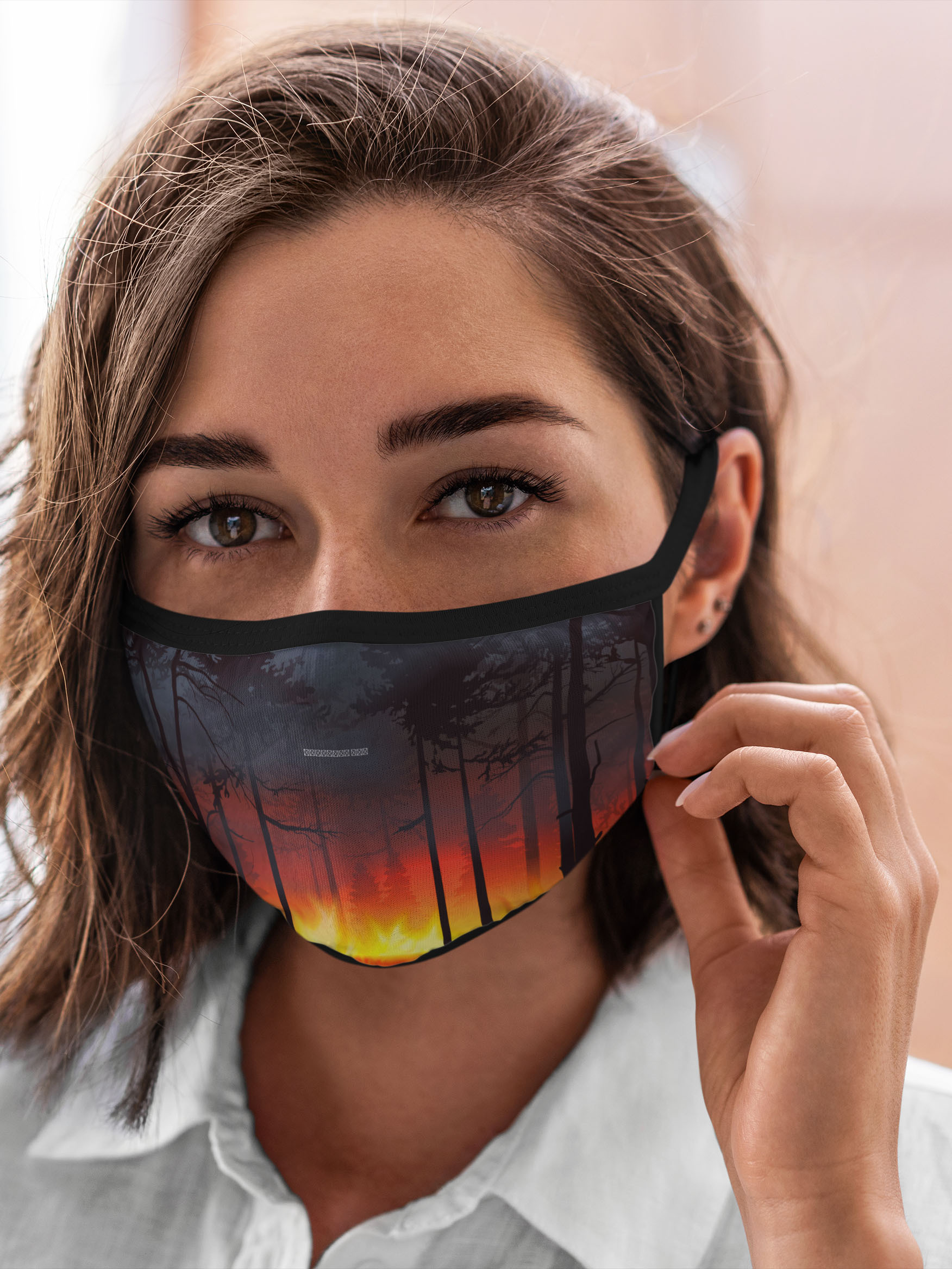 

Многоразовая маска унисекс Burnettie Природа Берегите Лес, Разноцветный, Природа Берегите Лес