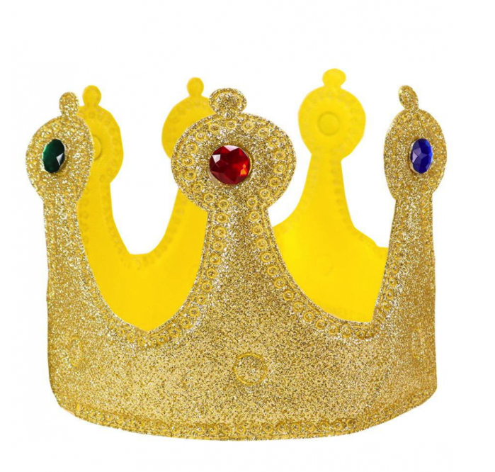 Карнавальная корона Великий король №1 21х13,5 см