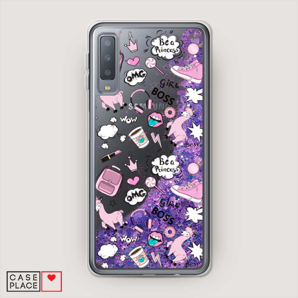 

Чехол Awog "Стильная лама" на Samsung Galaxy A7 2018, 26792-1