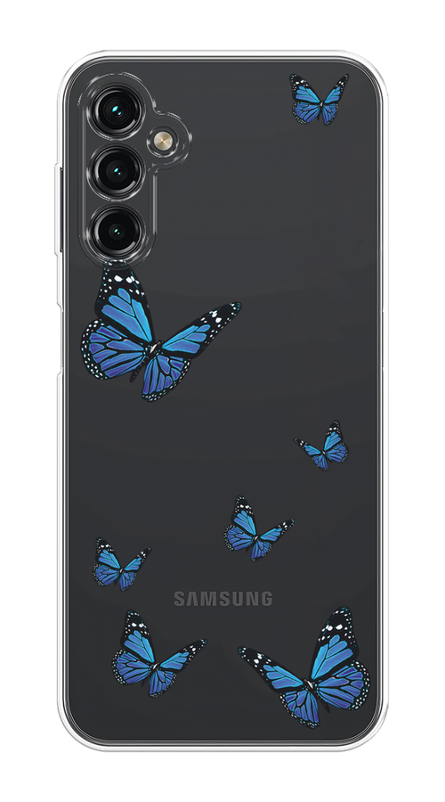 

Чехол Homey на Samsung Galaxy A14 4G "Blue butterflies", Синий;черный, 2107950-1