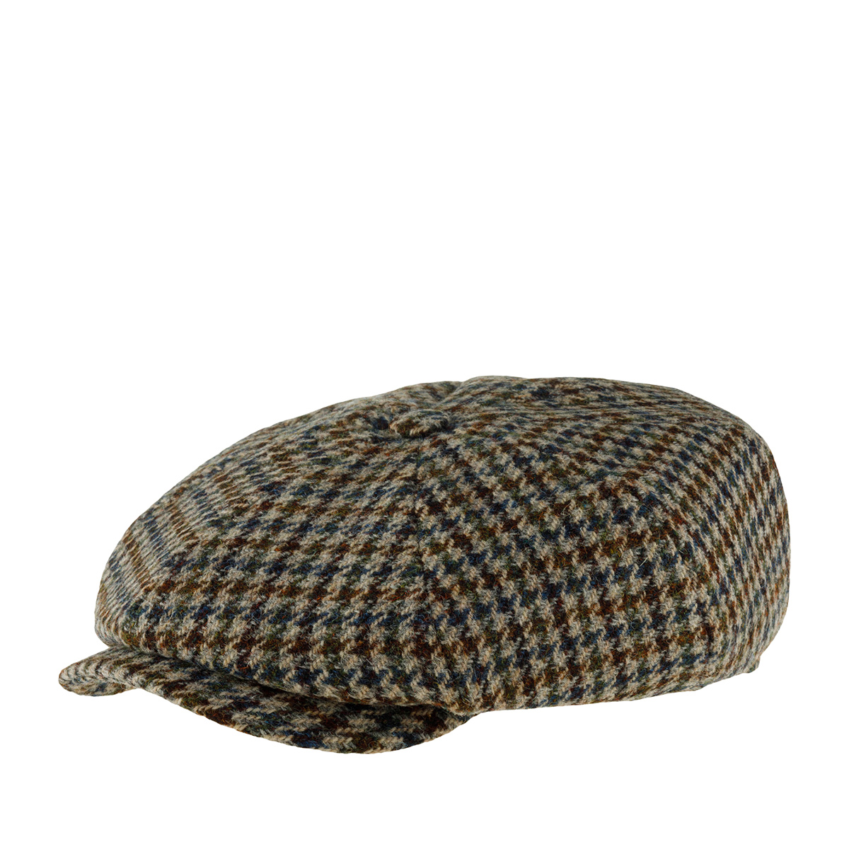 Кепка восьмиклинка унисекс Stetson 6890203 IRISH CAP HOUNDSTOOTH бежевая/синяя, р.60 бежевый