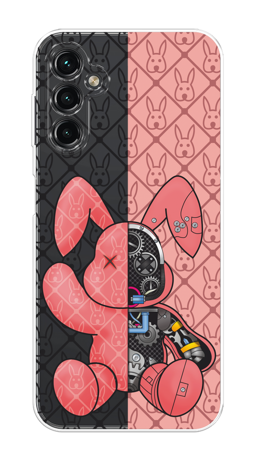 

Чехол Homey на Samsung Galaxy A14 4G "Киборг-заяц розовый", Розовый;прозрачный;черный, 2107950-1