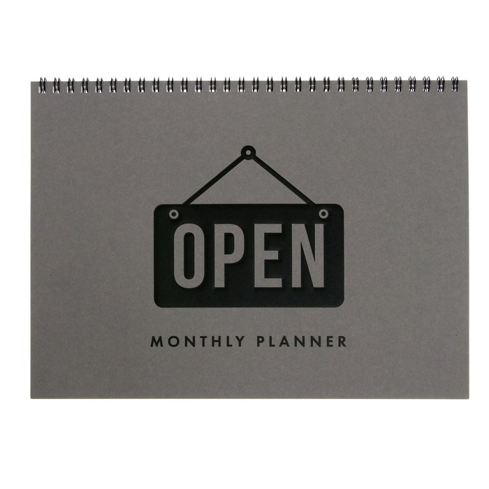 

Планинг недатированный 260 х 190 мм, 20 л, Mr. Grey, на гребне, обл тонированный карт, одн