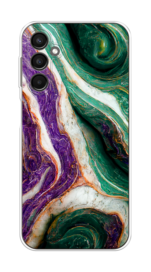 

Чехол Homey на Samsung Galaxy A24 "Фиолетово-зеленый мрамор"", Зеленый;фиолетовый, 2108050-1