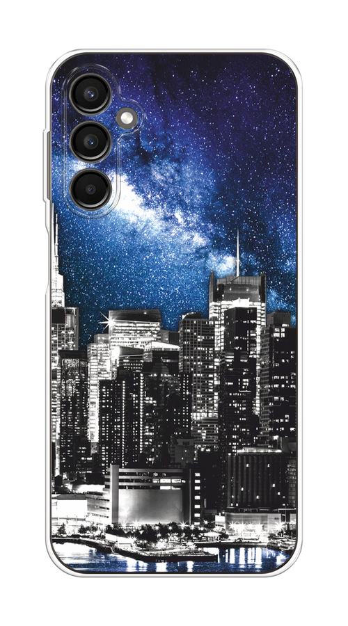 

Чехол Homey на Samsung Galaxy A24 "Космический Нью-Йорк", Синий;серый, 2108050-1