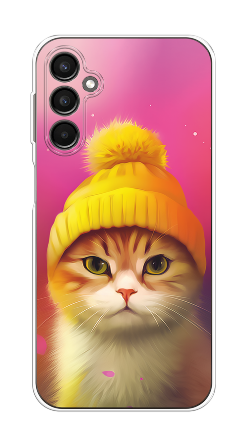 

Чехол Homey на Samsung Galaxy A24 "Котик в шапочке", Розовый;желтый;бежевый, 2108050-1
