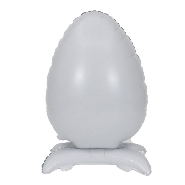 Шар фольгированный 30 Яйцо пасхальное, на подставке, белый