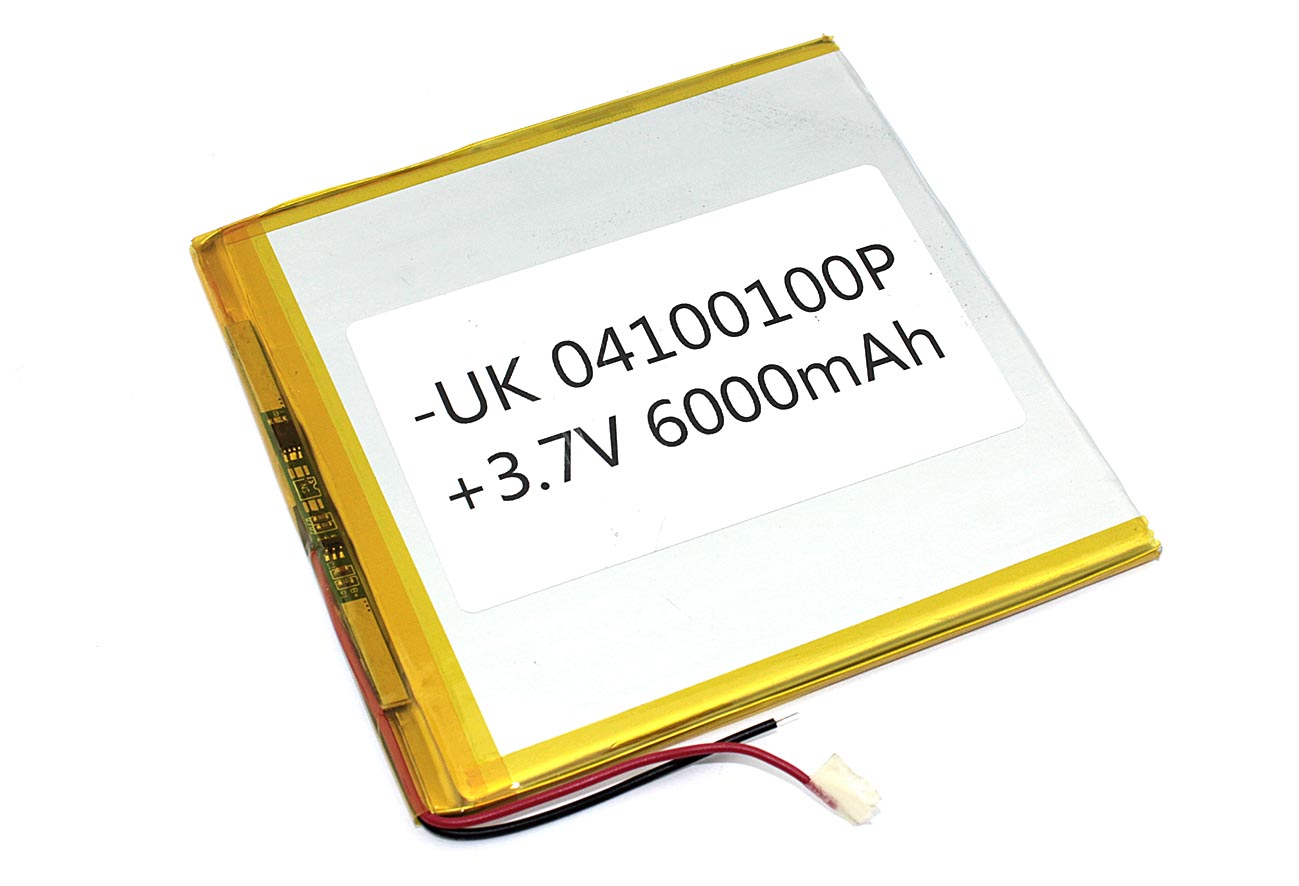 

Аккумуляторная батарея OEM Li-Pol 4*100*100мм 2pin 3.7V/6000mAh