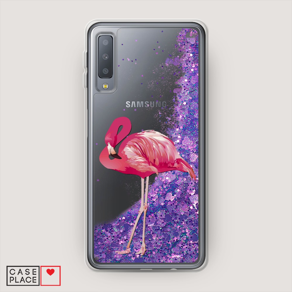 фото Жидкий чехол с блестками "звездный единорог" на samsung galaxy a71 awog