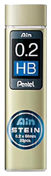 Набор грифелей для механического карандаша Pentel Ain Stein PEN-C272W-HB 0,2 мм HB 20 шт