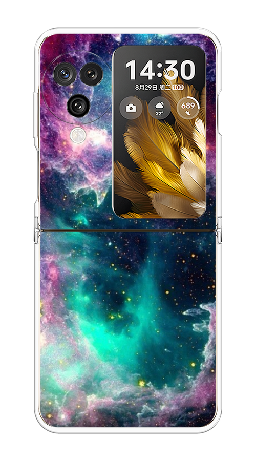 

Чехол на Oppo Find N3 Flip "Звездные облака", Розовый;бежевый, 2517250-1