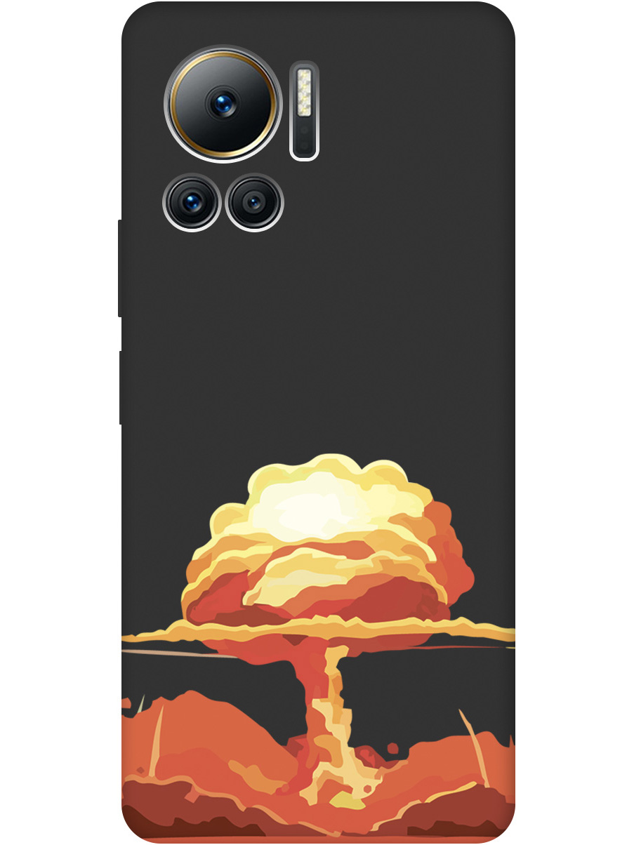

Чехол на Infinix Note 12 VIP силиконовый матовый Soft Touch с принтом "Boom", Черный;красный, 20000153