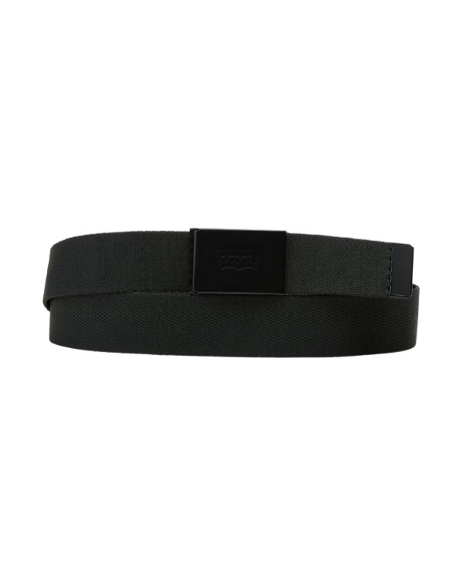 

Ремень мужской Levis Men Tonal Batwing Web Belt черный, 110 см, Men Tonal Batwing Web Belt