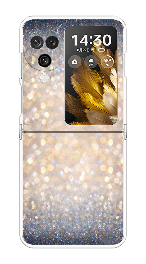 

Чехол на Oppo Find N3 Flip "Мерцание рисунок", Желтый;серый, 2517250-1