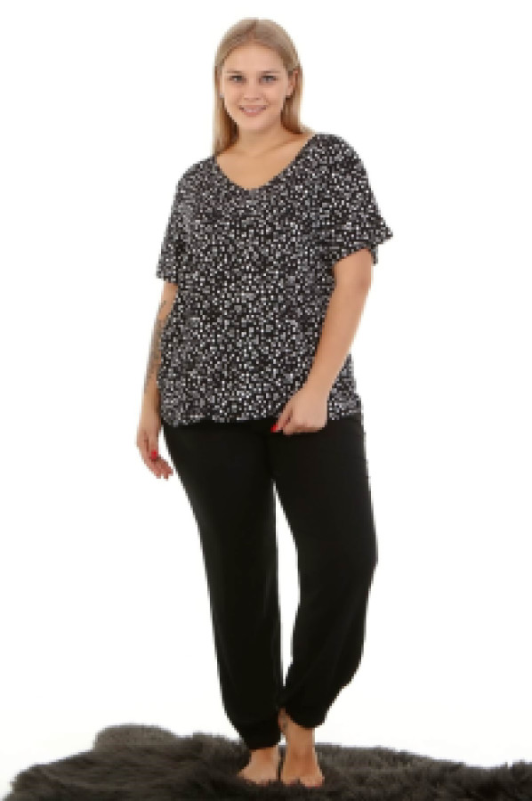 

Пижама женская My Line Moda 1431 черная 48 (доставка из-за рубежа), 1431
