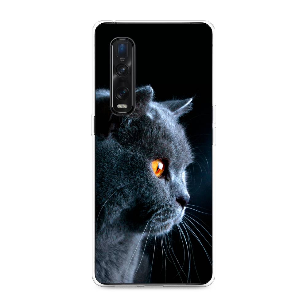 

Чехол Awog на Oppo Find X2 Pro "Благородный кот британец", Разноцветный, 253350-2
