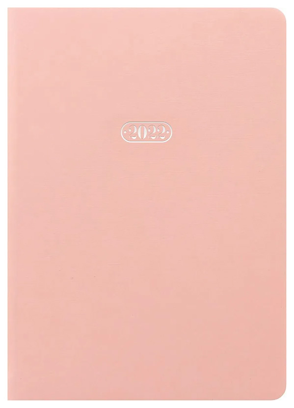 

Еженедельник Letts PASTEL Letts-22-082015 A5 серебряный срез, пудровый