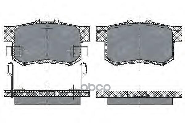 

Колодки торм. задн. SUZ SX4 06-.SWIFT 05-.HONDA ACCORD 03-.CIVIC VI-IX 97-.12-.CR-V II SCT