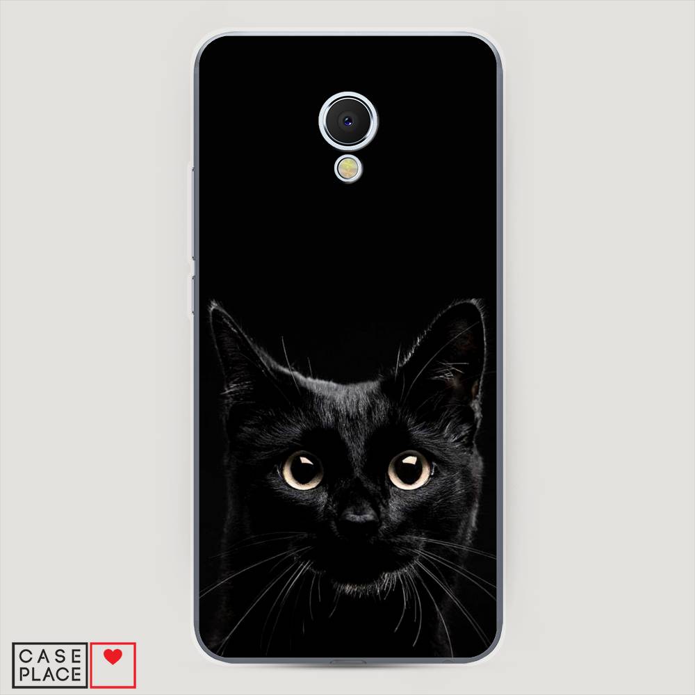 

Чехол Awog на Meizu MX6 "Добрый кот", Черный, 70950-1