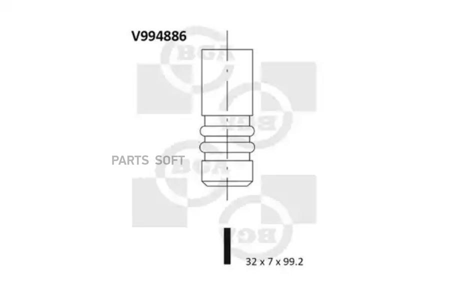 Впускной клапан BGA V994886