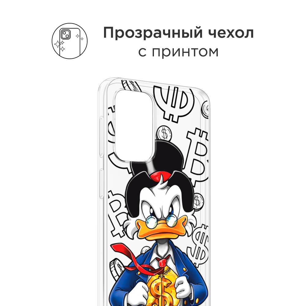 

Чехол на Oppo Find N3 Flip "Scrooge Goldman", Черный;белый;синий, 2517250-1
