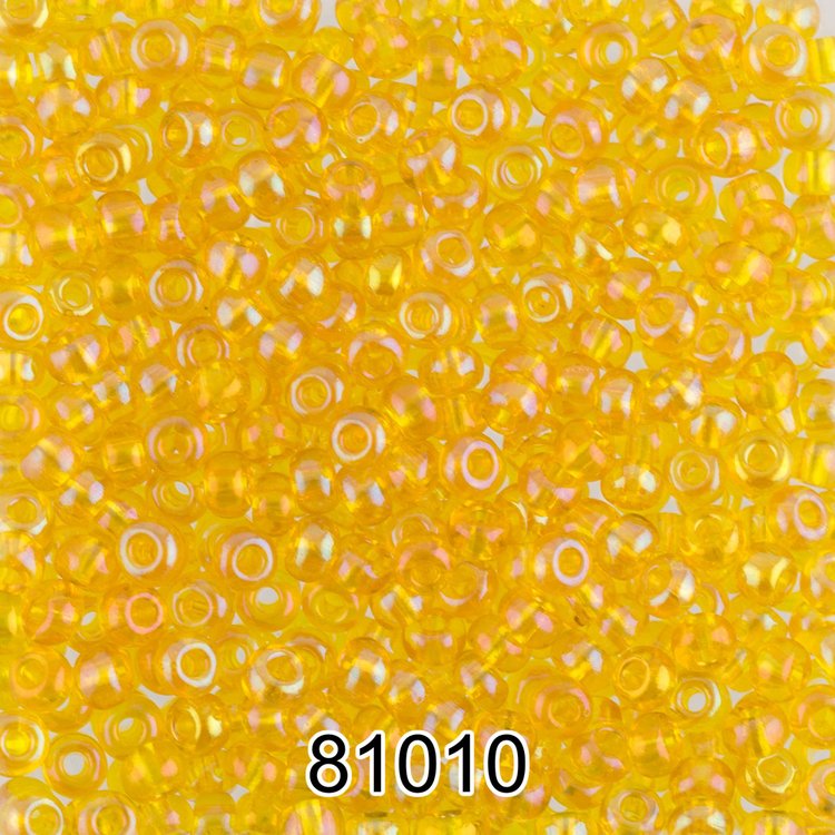 

Бисер Preciosa круглый 4 10/0, 2,3 мм, 500 г, цвет 81010 желтый меланж