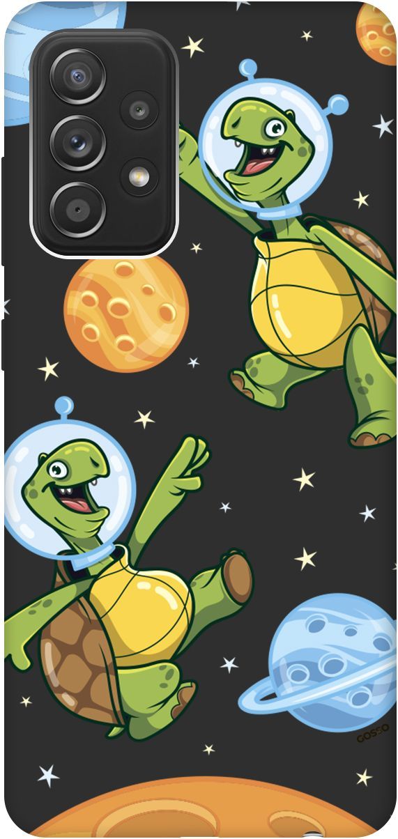 

Матовый чехол на Samsung Galaxy A52 с принтом "CosmoTurtles" черный, Черный;бежевый, 2522