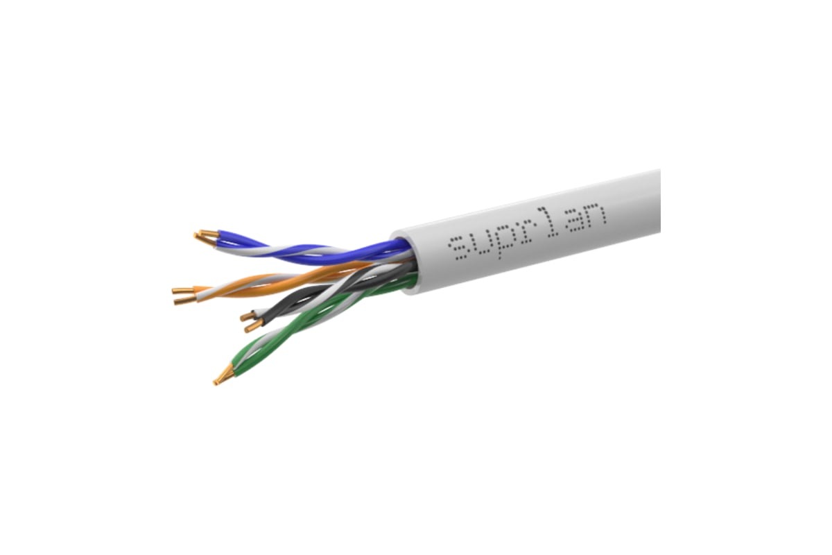 Кабель UTP 4х2хAWG24 кат.5E Cu LSZH нг(А)-HF In. Standard (м) SUPRLAN 01-0320-1