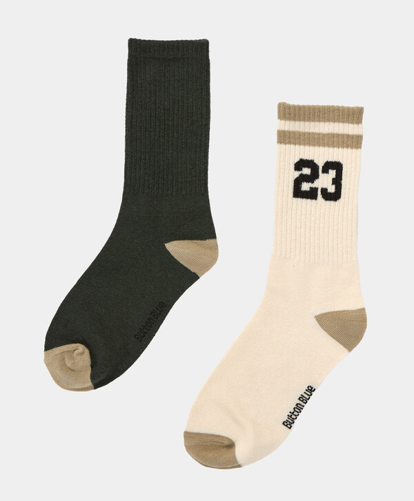 

Набор из двух пар высоких носков мультицвет для мальчика Button Blue, 14-16, 224BBBU8506, Разноцветный, 224BBBU8506