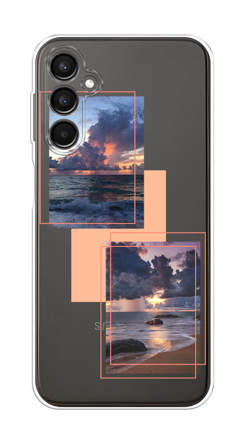 

Чехол Homey на Samsung Galaxy A24 "Sky collage", Розовый;прозрачный;синий, 2108050-1