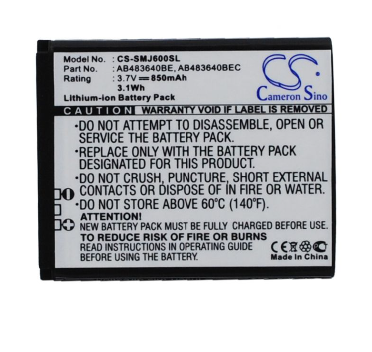 

Аккумуляторная батарея для Samsung AB483640BE, AB483640BU, AB533640BE