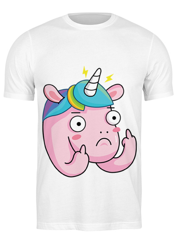 

Футболка мужская Printio Unicorn / единорог белая 3XL, Белый, Unicorn / единорог