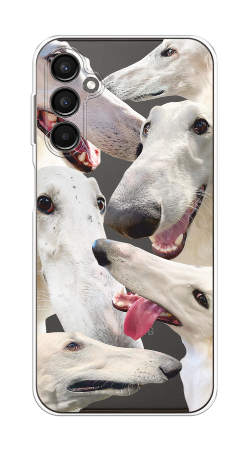 

Чехол Homey на Samsung Galaxy A24 "Собака с длинным носом", Белый;бежевый;розовый, 2108050-1