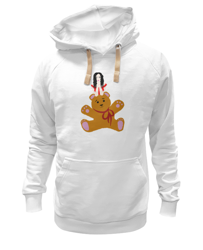 

Худи унисекс Printio Девушка и игрушка белое 3XL, Белый, Девушка и игрушка