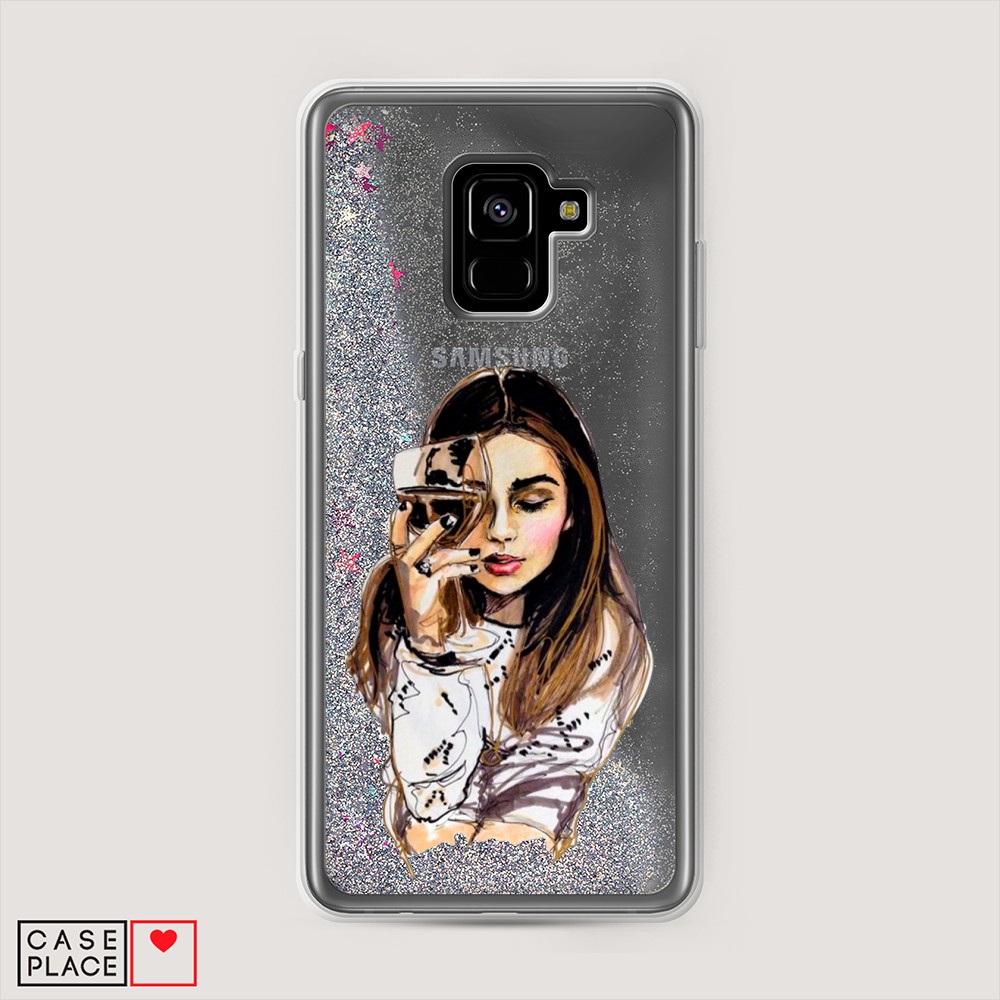 

Чехол Awog "Девушка с бокалом" на Samsung Galaxy A8 Plus, 25591-1