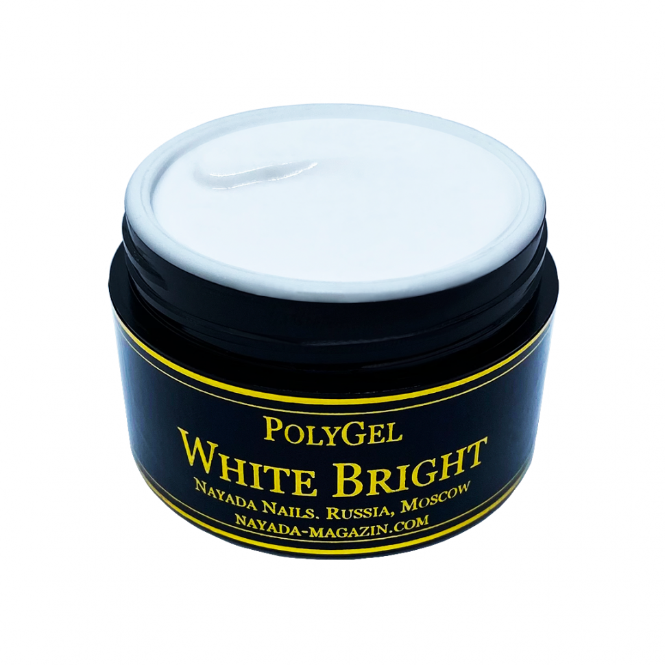 

Полигель для наращивания ногтей Nayada White Bright 20 г, White Bright